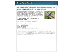 50%OFF Bike Hire Deals and Coupons