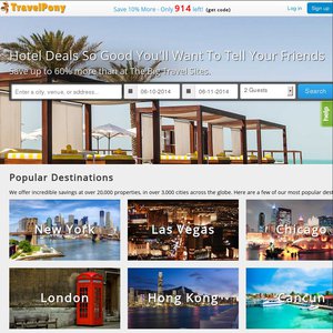 10%OFF TravelPony  Deals and Coupons