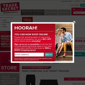 60%OFF  Trade Secret Mens Suit Deals and Coupons