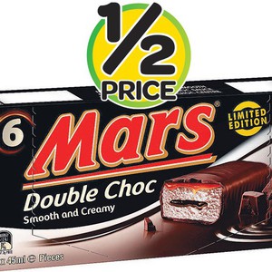50%OFF Mars, Snickers, Twix, Bounty Ice Creams 6PK Deals and Coupons