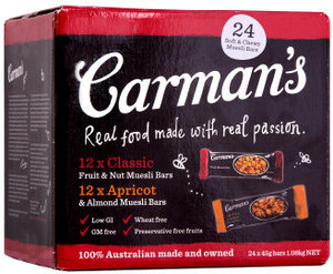 50%OFF Carman's Muesli Bars Deals and Coupons