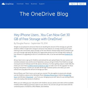 FREE 15GB Cloud Storage for OneDrive Deals and Coupons