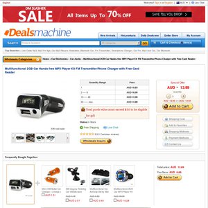 50%OFF Multifunctional 2GB Car Hands-Free MP3 Player Kit Deals and Coupons