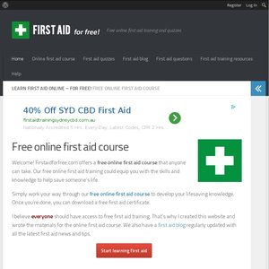 50%OFF Online first aid course Deals and Coupons