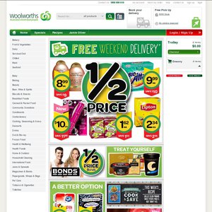 50%OFF Woolworths Online Delivery Deals and Coupons