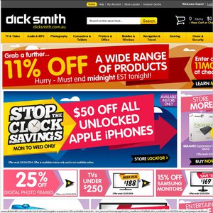 11%OFF various electronic items Deals and Coupons