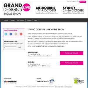 50%OFF Tickets to Grand Designs Live  Deals and Coupons