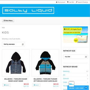 20%OFF Surf, Skate, Streetwear Fashion Kids Clothing Deals and Coupons