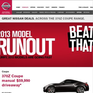 50%OFF Nissan 370Z Coupe Manual Deals and Coupons
