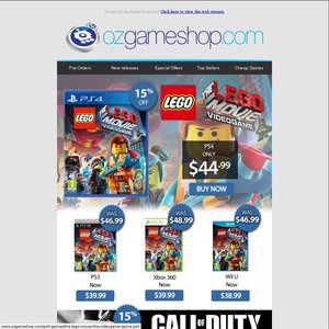 15%OFF PS4 games: The Lego Movie Videogame, and Lego The Hobbit Deals and Coupons