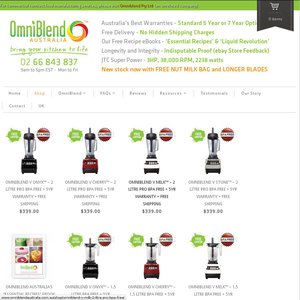 50%OFF Omni Blend 2ltr Blender Deals and Coupons