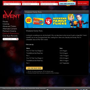 15%OFF Event Cinema movie tickets Deals and Coupons