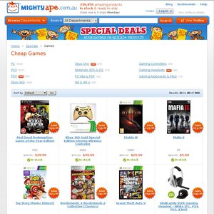 50%OFF Mighty Ape items Deals and Coupons