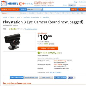 50%OFF PlayStation 3 Eye Camera Deals and Coupons