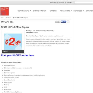 33%OFF Post Office Square lunch voucher Deals and Coupons