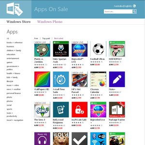 50%OFF Windows Phone Apps Deals and Coupons