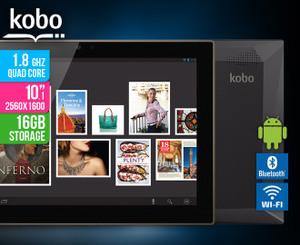 50%OFF Kobo Arc 10 HD Tablet Quad-Core Deals and Coupons