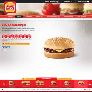 50%OFF Hungry Jacks Hackburger: BBQ Cheeseburger w/ ALL Extras (except Cheese and Bacon) Deals and Coupons