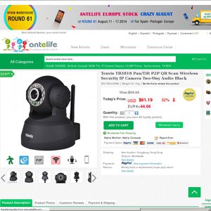 32%OFF Tenvis TR3818 Scan Wireless Security IP Camera Deals and Coupons