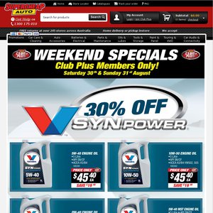 30%OFF Valvoline Full Synthetic Oil Deals and Coupons