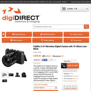 50%OFF Fujifilm X-A1 with 16-50mm Lens Deals and Coupons