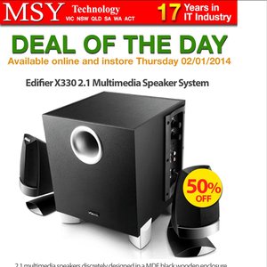 50%OFF Edifier X330 2.1 Multimedia Speaker System Deals and Coupons