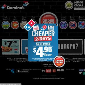 50%OFF Domino's pizza Deals and Coupons