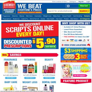 50%OFF Shipping at Chemist Warehouse Deals and Coupons