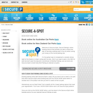 50%OFF Secure Parking deals Deals and Coupons