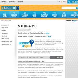 50%OFF Secure Parking deals Deals and Coupons