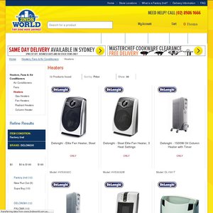 50%OFF DeLonghi Factory 2nd Heater Clearance Deals and Coupons