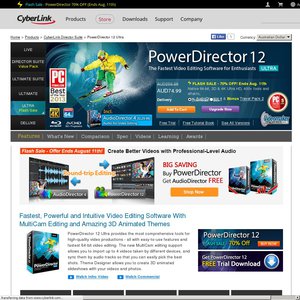 70%OFF Cyberlink PowerDirector 12 Deals and Coupons