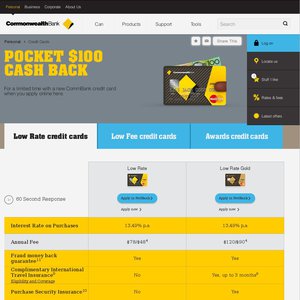 50%OFF CommBank Credit Card deals Deals and Coupons