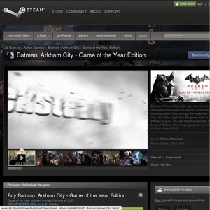 75%OFF Batman Arkham City GOTY Deals and Coupons