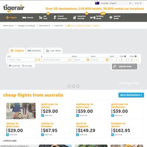 50%OFF Gold CoastOne Way Syd/Melb Deals and Coupons