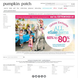 80%OFF Pumpkin Patch items Deals and Coupons