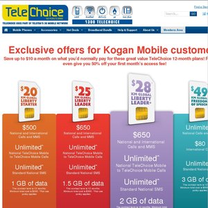50%OFF Mobile plan Deals and Coupons