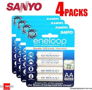 50%OFF 2000mAh Rechargeable Sanyo Eneloop AA Battery Deals and Coupons