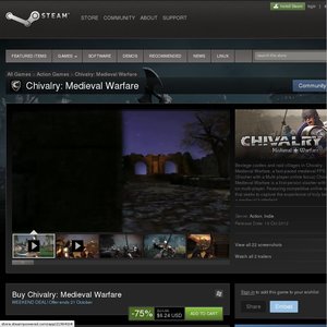50%OFF Chivalry: Medieval Warfare Deals and Coupons