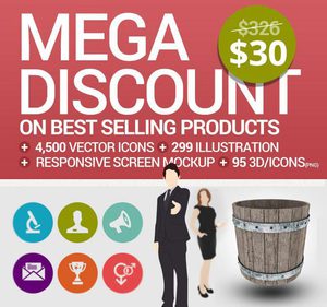 91%OFF Mega Design Bundle Deals and Coupons