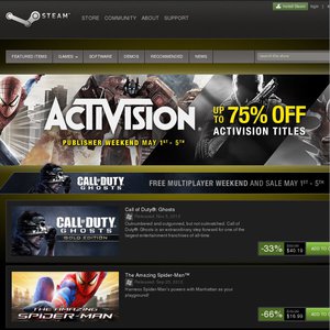 75%OFF Activision Publisher Weekend Sale Deals and Coupons
