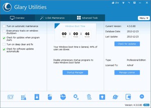 FREE Glary Utilities Pro V 4.10 Lifetime License Deals and Coupons