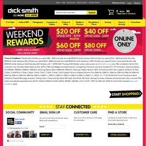 50%OFF Spend $99 - $299 Save $20 Deals and Coupons