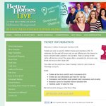 50%OFF BHG (Better Homes & Gardens) Live 2 Tickets  Deals and Coupons