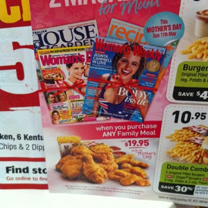 50%OFF Free 2 Magazines with Any Family Meal Purchase Deals and Coupons