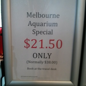 50%OFF Melbourne Aquarium Tickets Deals and Coupons