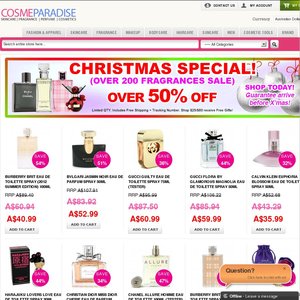 50%OFF assorted fragrances Deals and Coupons