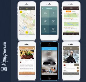 50%OFF 6 Professional iOS 7 App Design Templates  Deals and Coupons