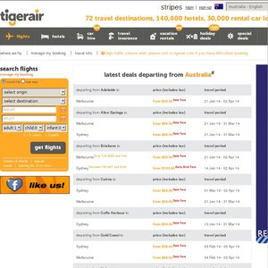 50%OFF Tiger Air Deals Fares Deals and Coupons