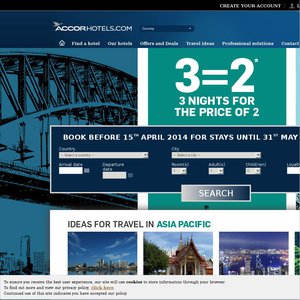 33%OFF Accorhotels Stays until 31 May 2014 Deals and Coupons